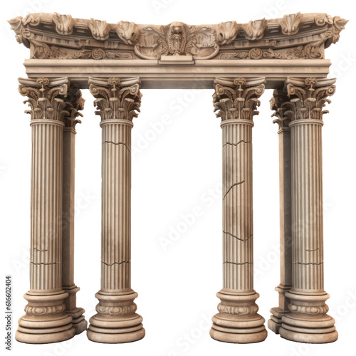 Architectual Column arch isolated