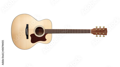 acoustic guitar on a transparent background