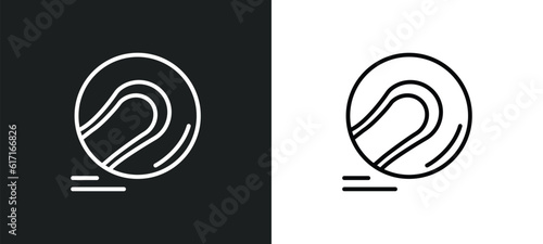 hurling line icon in white and black colors. hurling flat vector icon from hurling collection for web, mobile apps and ui.