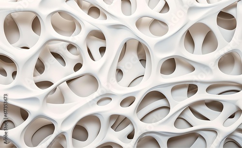 Organic Minimalist Biomimicry Capillary Membrane. Generative AI.