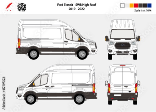 02 Ford Transit SWB High Roof 19-22 Scale - 10%