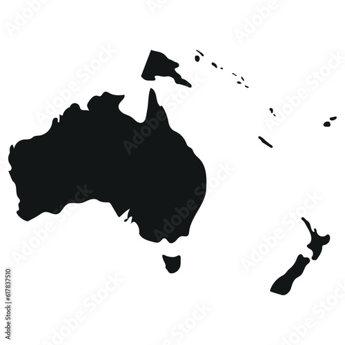 Australia, kształt kontynentu. 