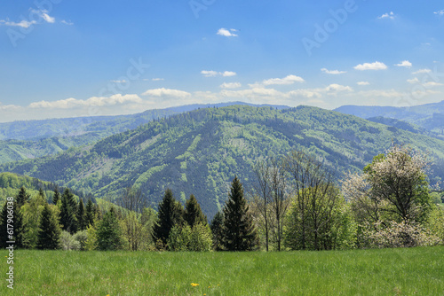 Panorama view from Lomna Dolna, Czech Republic