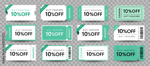 COUPON FASHION TICKET CARD element template for graphics design. Vector illustration