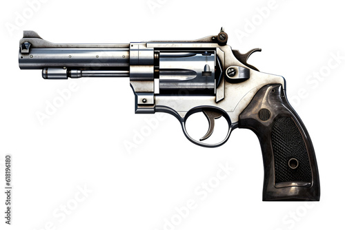 Revolver gun isolated on transparent background png