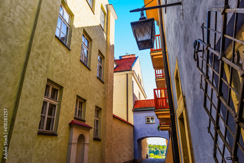 Colorful houses in Warsaw