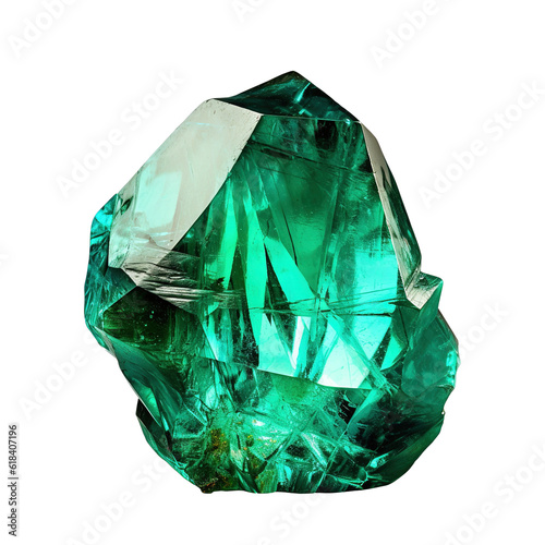 emerald stone isolated