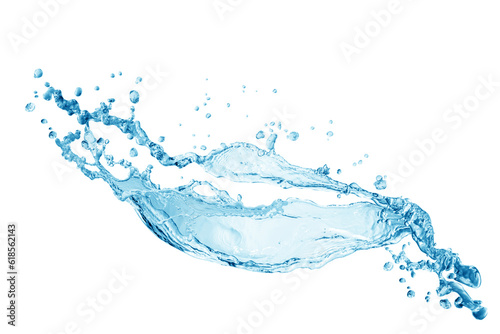 Water splash,water splash isolated on white background,blue water splash, 