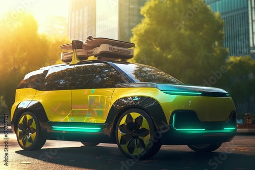 Sustainable Mobility Taxi Solutions in the Year 2048 - AI Generated