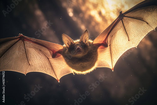 bat animals are flying 