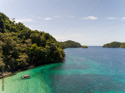 Canales de Afuera island, Coiba National Park, Panama, Central America - stock photo