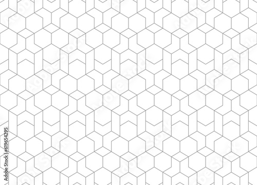 Abstract geometric pattern with hexagon. Seamless Vector patterns. 