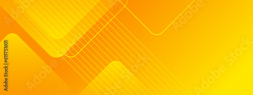 Abstract yellow geometric background with copy space.