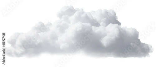 white cloud on transparent background, png