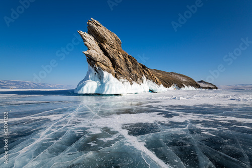 Dragon Rock on Ogoy Island at Lake Baikal