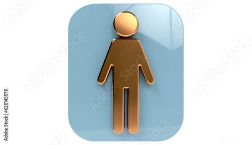 man and woman Sign - Toilet Sign on transparent background