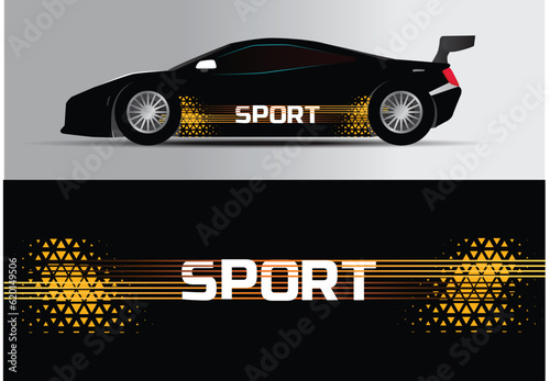 Sport car decal stripes car tuning stickers speed racing stripes red markings for transport 113