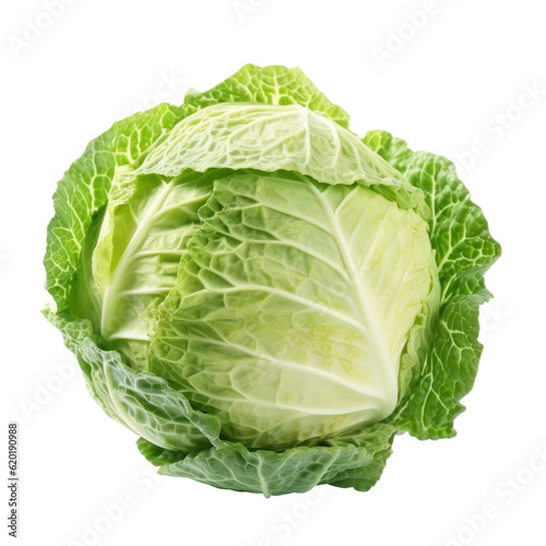 cabbage isolated on transparent background cutout