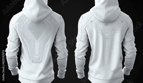 white hoodie for mockup (with generative ai)