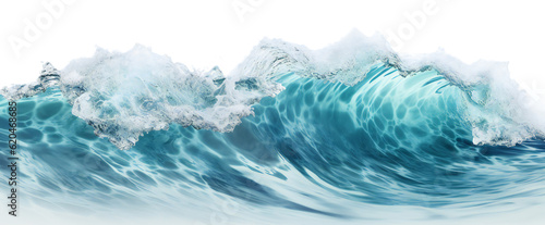 Water waves isolated on transparent background cutout. Sea, sea waves, waves with foam. Isolated on transparent background. KI.