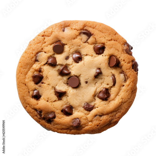 chocolate chip cookies isolated