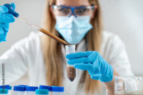 The groundbreaking process of preparing fecal transplant liquid in the lab. This technique holds immense potential for treating various gut-related conditions.