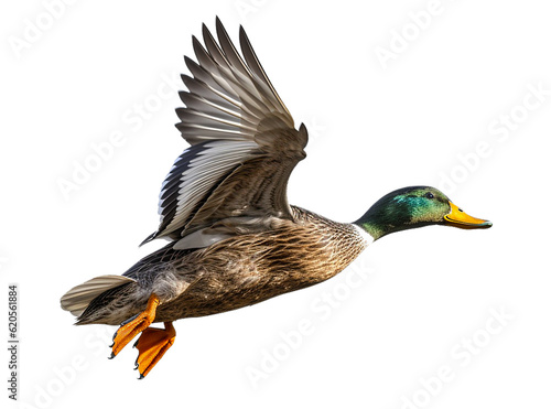 Duck mallard duck isolated on clear background