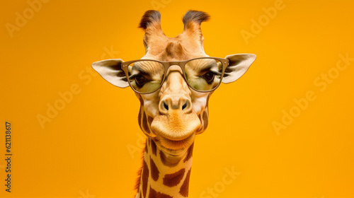 Generative AI, Giraffe in Shades: A Sunny Safari Stylista