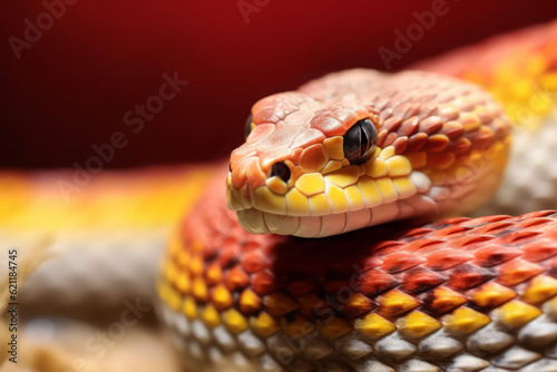 Cute Corn snake in nature, national geography, Wide life animals. AI Generated.