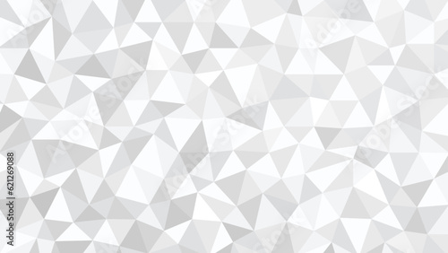 Abstract grey low poly paper, gray polygon triangle mosaic background vector.