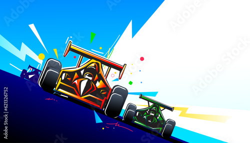 Motorsport car racing abstract background design.