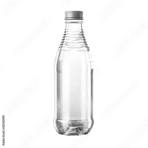 bottle of mineral water isolated transparent background