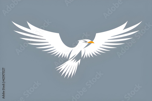 simple logo of a thunderbird (AI-generated fictional illustration) 