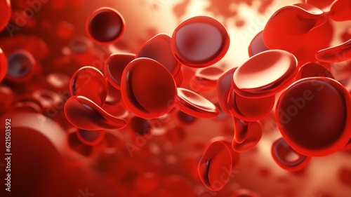 Captivating Image of Red Blood Cells in Action