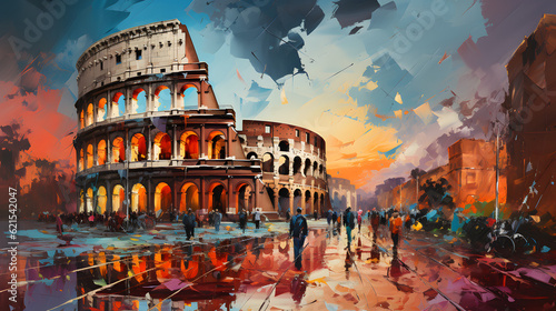 Abstract Art The Colosseum