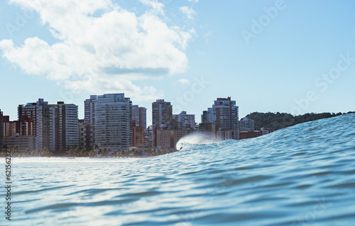 Cidade de Praia Grande litoral de São Paulo, Brasil