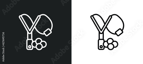 slingshot outline icon in white and black colors. slingshot flat vector icon from camping collection for web, mobile apps and ui.