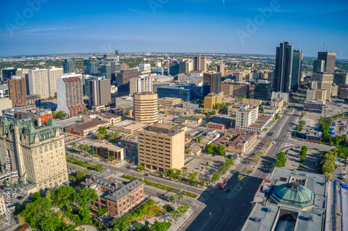 Aerial View of Winnipeg, Manitoba during Summer