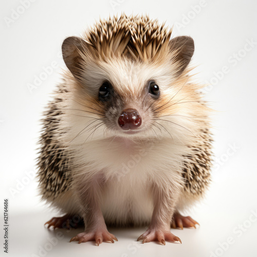 A cute Hedgehog (Erinaceus europaeus) curiously exploring.