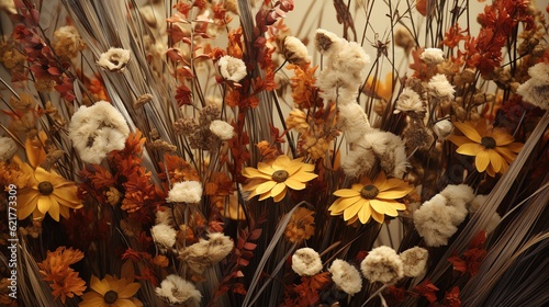 Asthetic dried flowers