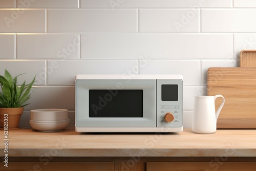 Kitchen microwave equipment. Generate Ai