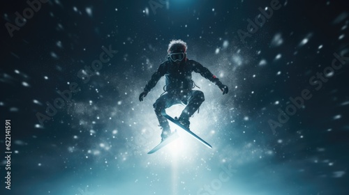 freestyle ski player training generative ai
