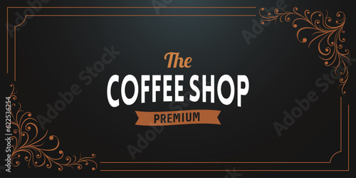 Coffee Shop Logo Design Element In Vintage Style For Logotype, Label, Badge And Other Design. Vector Illustration.