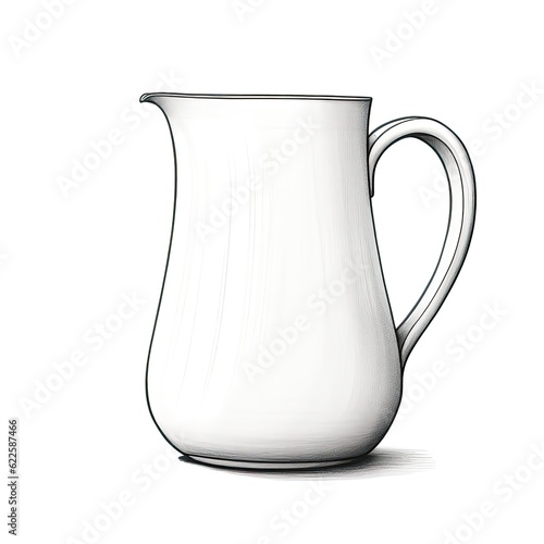 pitcher milk jug ai generated