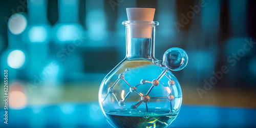 Exploring Chemical Reactions: A Comprehensive Guide to Chemistry Experiments Chemistry experiment concept in science laboratory virus Ai generated 