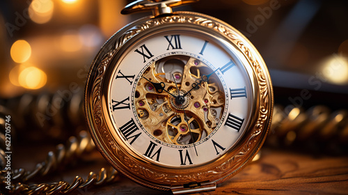 vintage pocket watch, generative ai