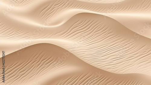 Seamless white sandy beach or desert sand dunes tileable texture. Generative Ai