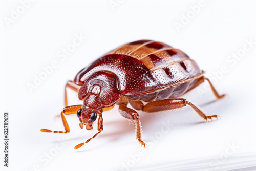 bedbug on a white background