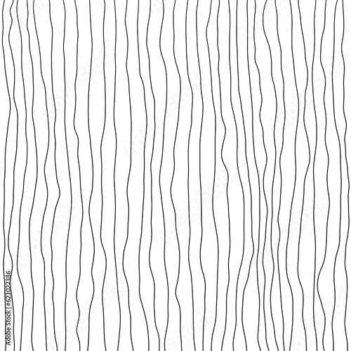 Black and White Digital Paper with Curve Stripes and Lines. Hand Drawn Black Doodle Lines on White Background.