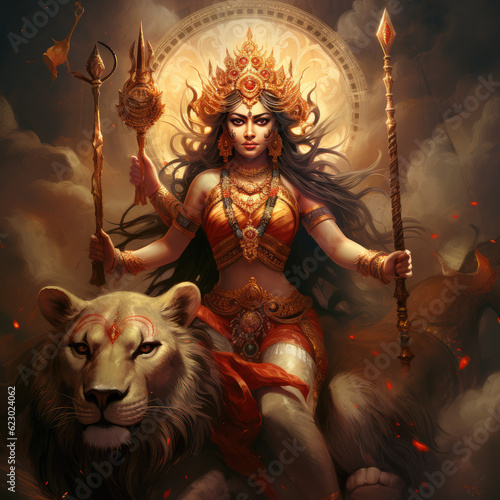 Goddess durga mata, generative AI